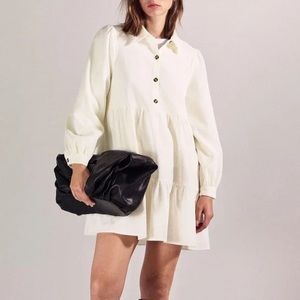ZARA CORDUROY MINI DRESS
Oyster White